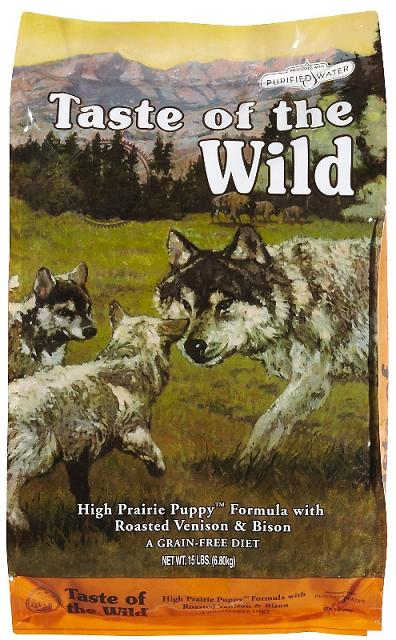 Taste of the Wild (Тейст Оф Зе Вайлд) High Prairie Puppy. Сухой беззерновой корм для щенков с олениной и мясом бизона, 2,27 кг